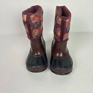 Sorel Burgundy Cuff Boot Toddler size 8